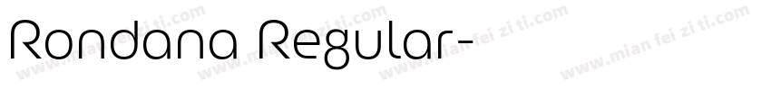 Rondana Regular字体转换